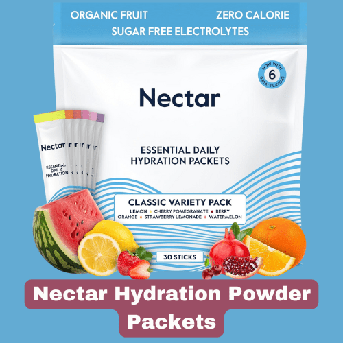 Nectar Hydration Powder Packets Nectar Hydration Packets - Electrolytes Powder Packets - Sugar Free & 0 Calorie - Organic Fruit Liquid Daily IV Hydrate Packets for Dehydration Relief and Rehydration