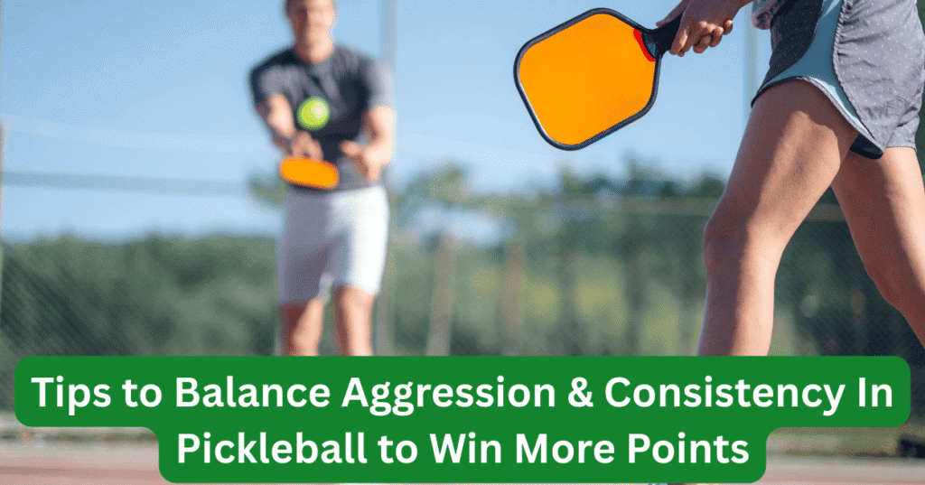 Tips to Balance Aggression & Consistency In Pickleball to Win More Points Tips to Balance Aggression & Consistency In Pickleball to Win More Points