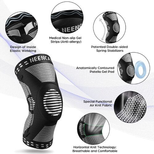 NEENCA Professional Knee Brace for Pain Relief and Sports Protection NEENCA Professional Knee Brace for Pain Relief and Sports Protection
